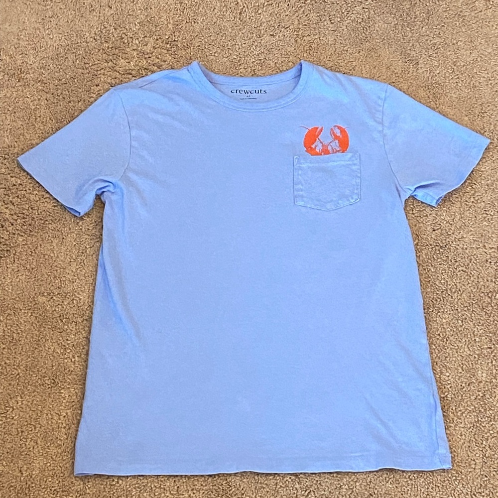 EUC J.Crew Crewcuts Pocket Critter Shirt Boys Size XL (12-14)